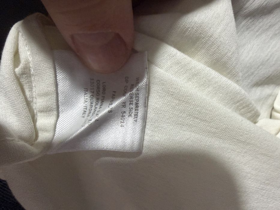 Белая футболка Loro Piano