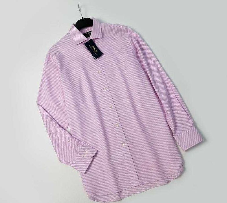 Ralph lauren мужская хлопковая рубашка с длинным рукавом оригинал