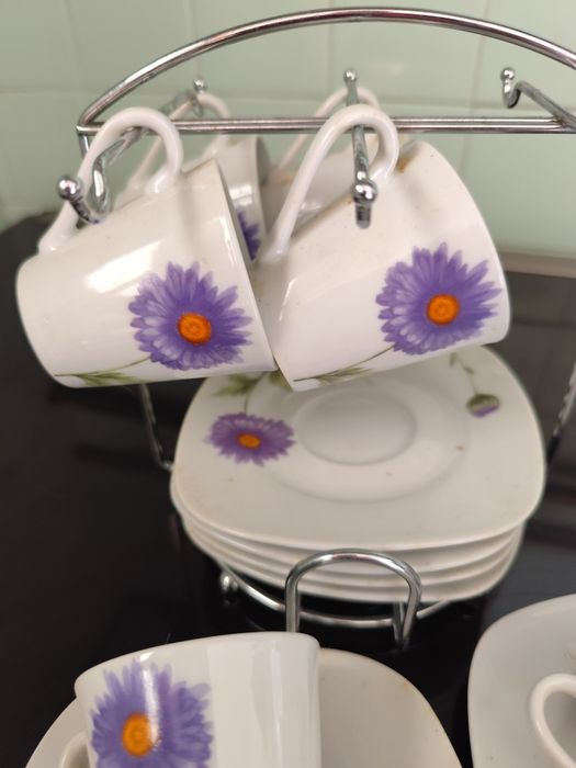 Chávena Café flor lilás