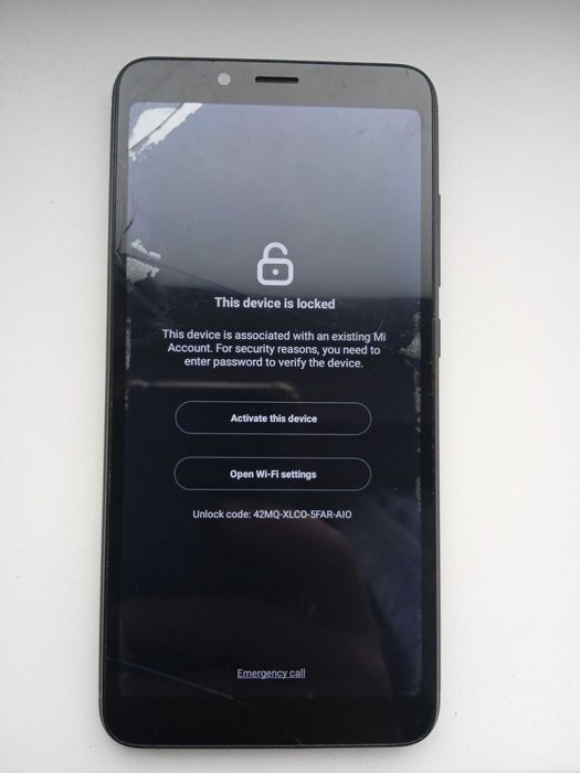 Xiaomi Redmi 6A Заблокирован