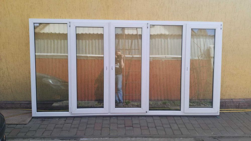 Вікно пластикове вживане 3180х1600 Окно пластиковое б/у