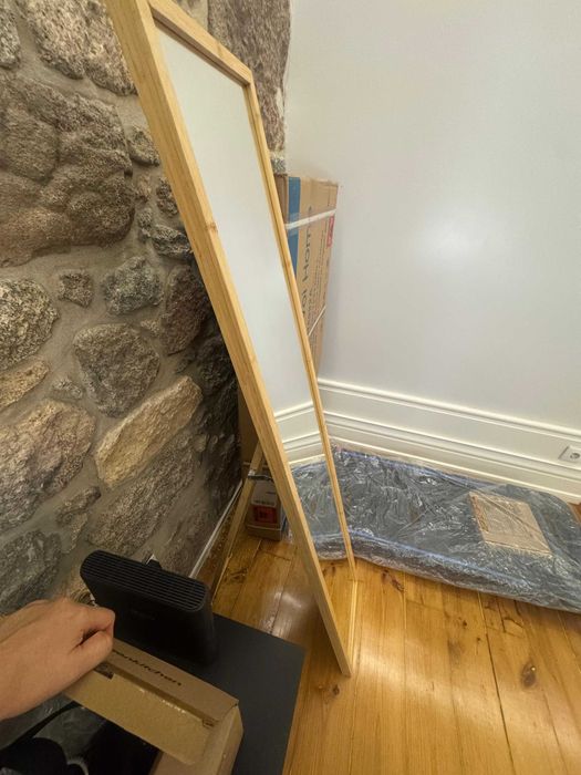 Espelho de Pé IKEA Värsnäs em Bambu 30x150 cm (Como Novo)