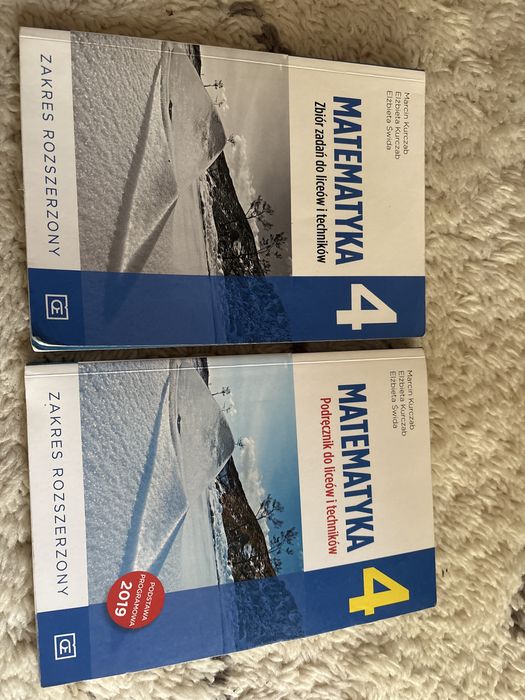 Sprzedam zestaw matematyka zbiór zadań i podręcznik dla klasy 4, zakres rozszerzony PAZDRO