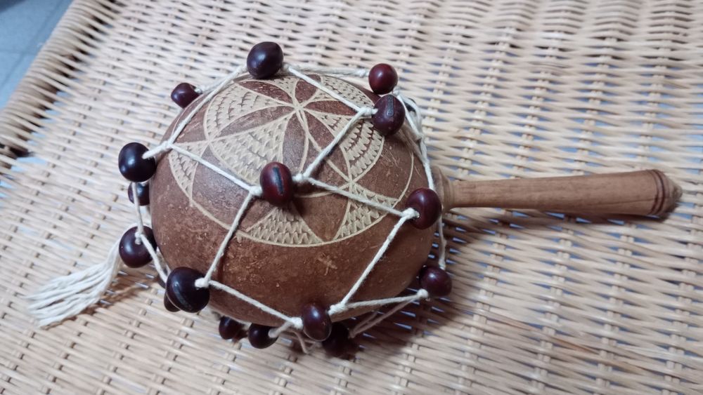 Maraca Caribenha, instrumento musical artesanal