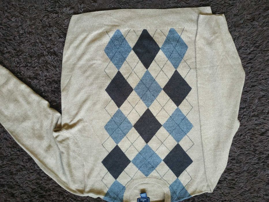 Sweter męski w romby r. XXL