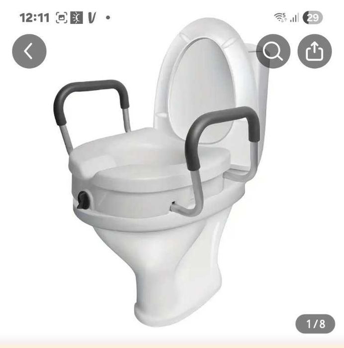 Deska sedesowa, podwyższana nakładka dla osób niepełnosprawnych starszych