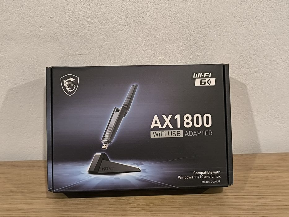 Adaptador Wifi 6 USB MSI AX1800
