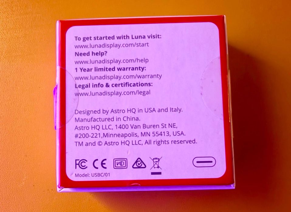 Luna Display USB-C (Mac/iPad/PC)