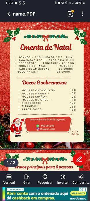 Encomendas de Natal, Bolos casamento, batizado, aniversário