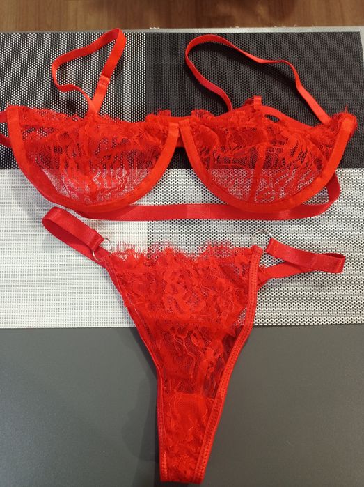 Акція!Нижнее бельё комплект нижня білизна,спідня білизна красный, черн