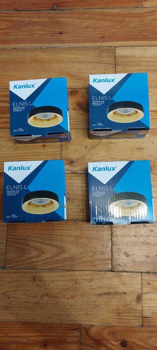 Oprawa punktowa sufitowa oczko czarno złota Kanlux