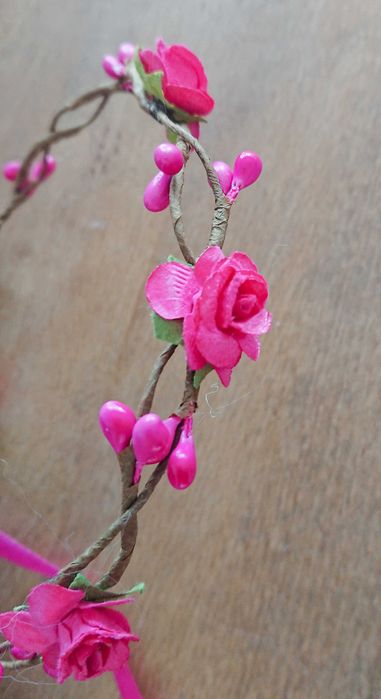 Wianek kwiaty. Wianek dla noworodka. Dodatek do sesji foto.