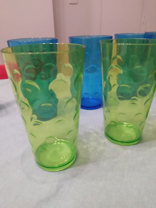 8 copos grandes PVC Zara Home
