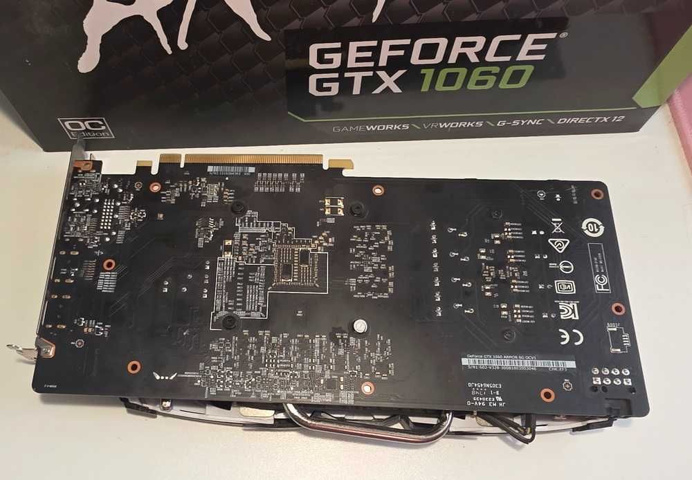 nvidia msi ARMOR GeForce GTX 1060 karta graficzna z pudełkiem