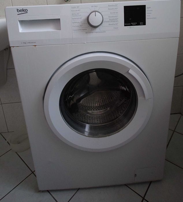 Pralka Beko WRS5511BWW 5kg 1000obr A++ Slim Świetny stan!