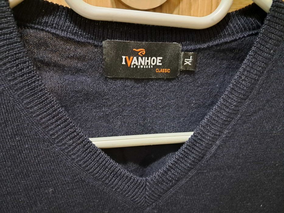 Super sweter wełniany Ivanhoe 100% wełna merino/merynos, L/XL