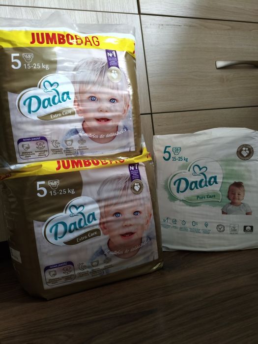3 paczki pampersów Dada 5