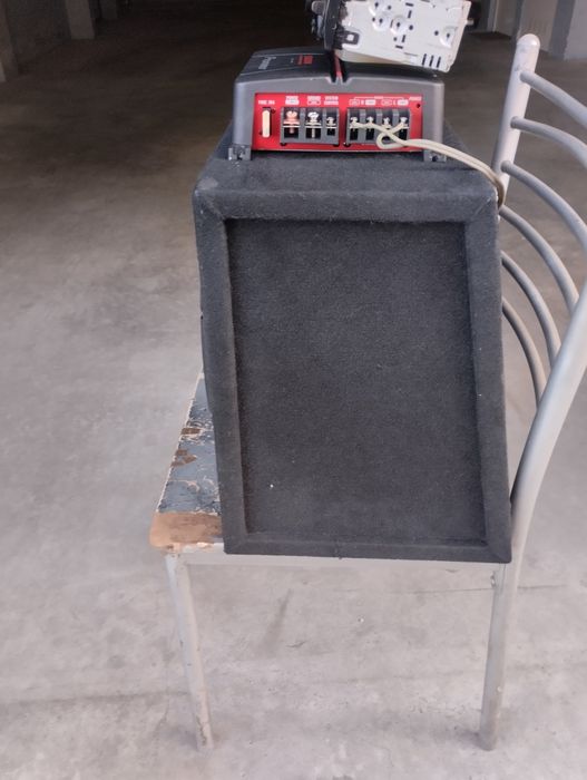 Subwoofer Pioneer  1400w, amplificador e radio Sony