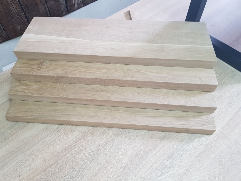 Schody Stopnie, trepy dębowe.