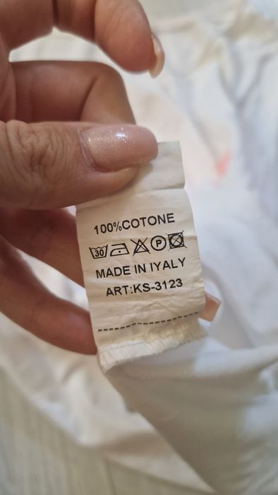 Biały tshirt bluzka wyszywana coco s/m