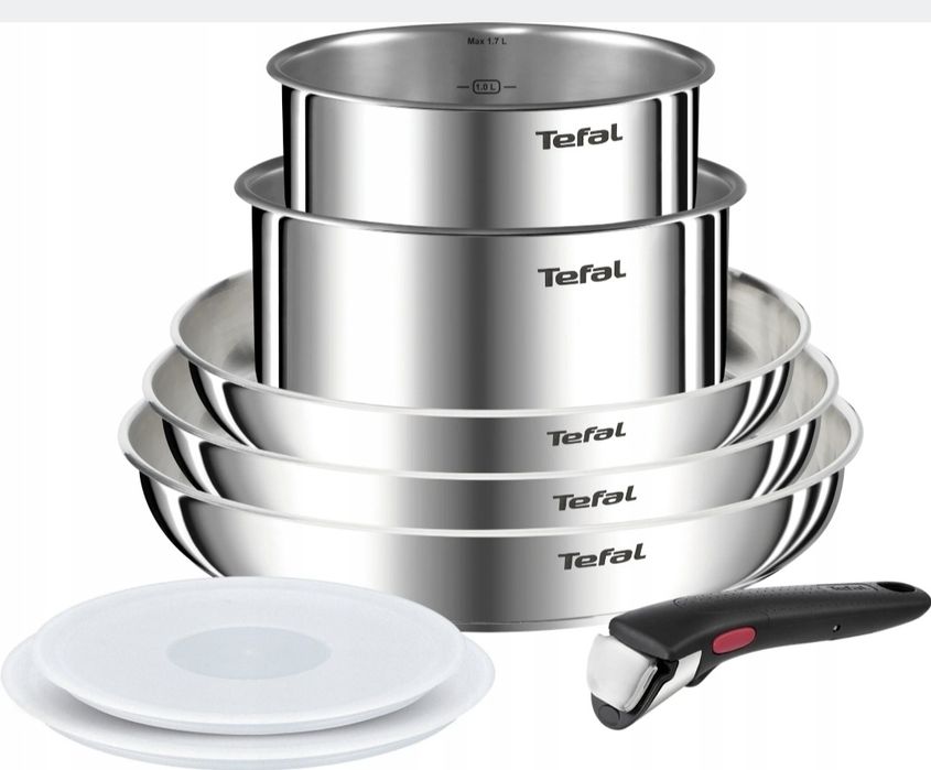 Zestaw garnków i patelni TEFAL Emotion 8 el  - Indukcja nowe