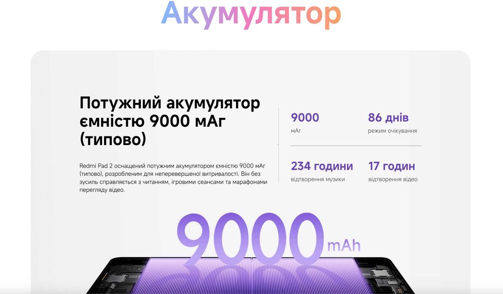 ••• Xiaomi Redmi Pad 2 8/256 • 6/128 • 4/128 • Магазин ГАРАНТІЯ • Чохли Скло