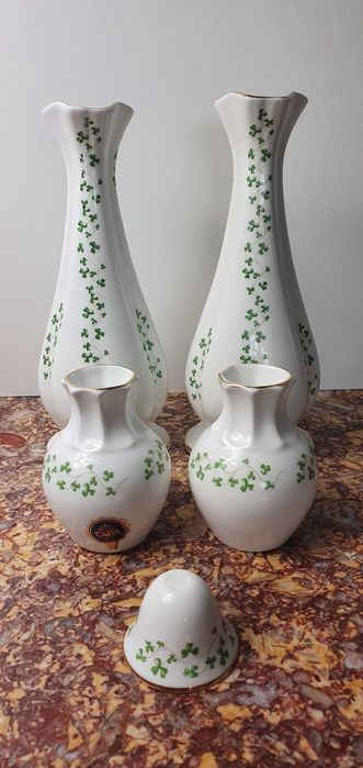 Vintage Royal Tara Bone China. Wazony na kwiaty z Irlandii. Ceramika