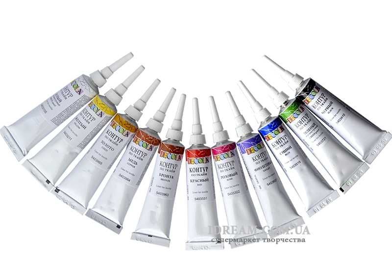 Контури Decola акрилові творчості малювання універсальні тканині склу