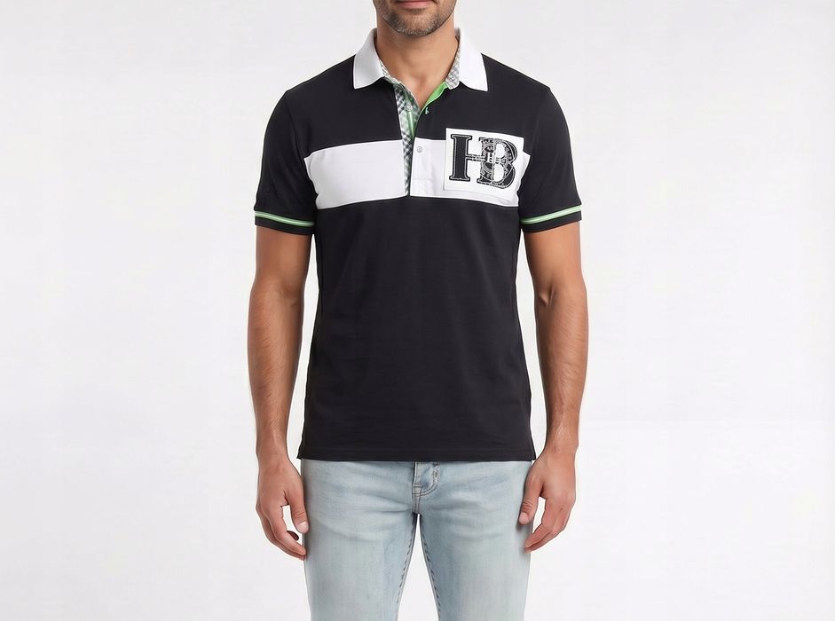 Hugo Boss Męska Czarna Koszulka Polo Regular Fit L