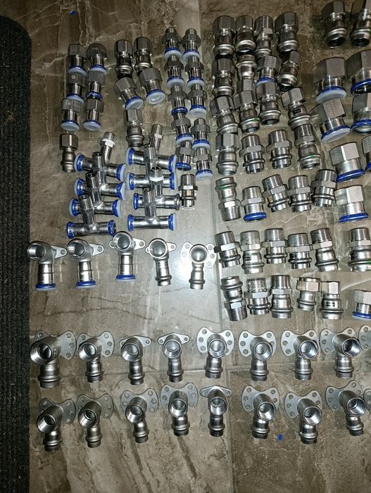 Viega inox Geberit edelstahl conel kształtki zaciskane kształtki pex