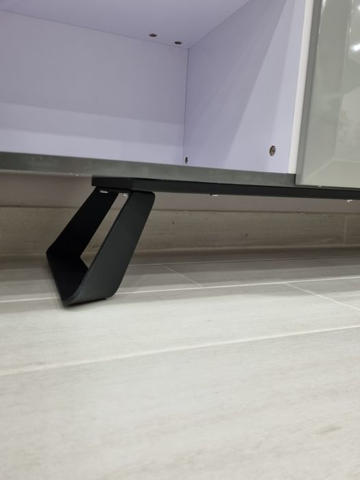 Aparador Cinza Brilho Modern - 160x46x77cm By Arcoazul