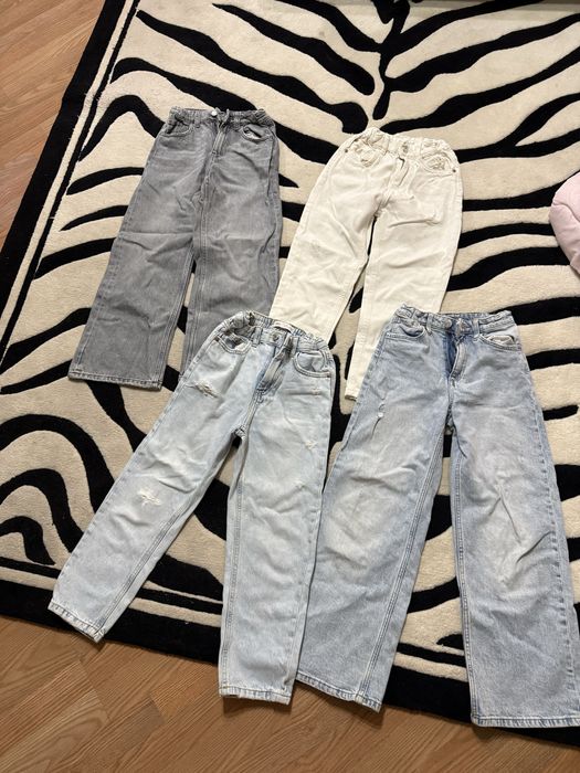 Джинси на дівчинку zara wide leg mom 134