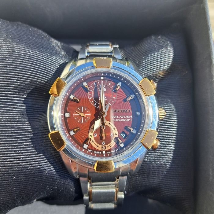 Seiko velatura chronograph diamonds, sndw12p1