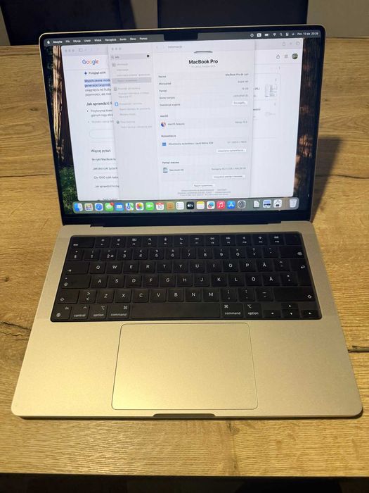 Apple MacBook Pro M4 2024 stan jak nowy | 100% bateria | 43 cykle QWERTY