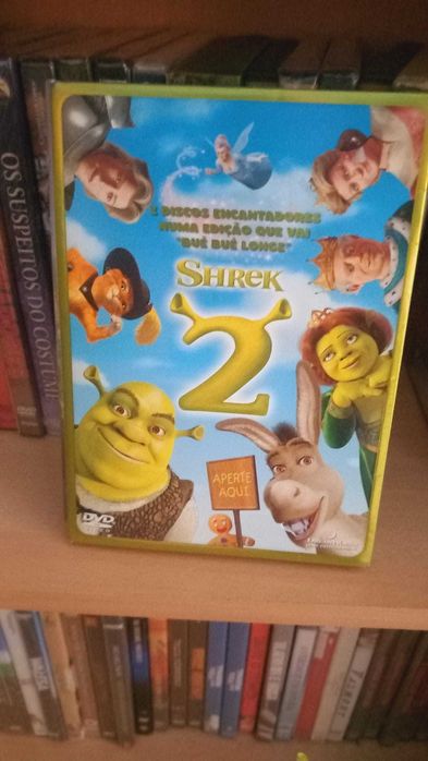 Dvd Shrek II 2 DISCOS 2º Filme DOBRADO Português Ed. Especial c RELEVO