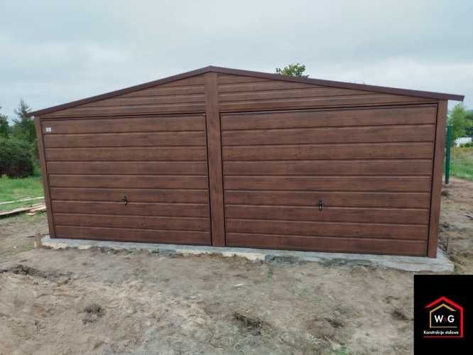Garaż Blaszany 6 x 5,80  Orzech!