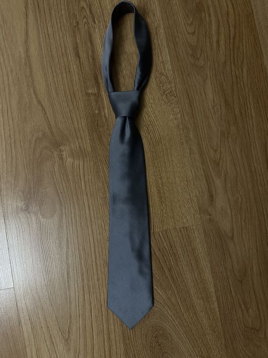 Krawat męski szary 100% jedwab Cedarwood State