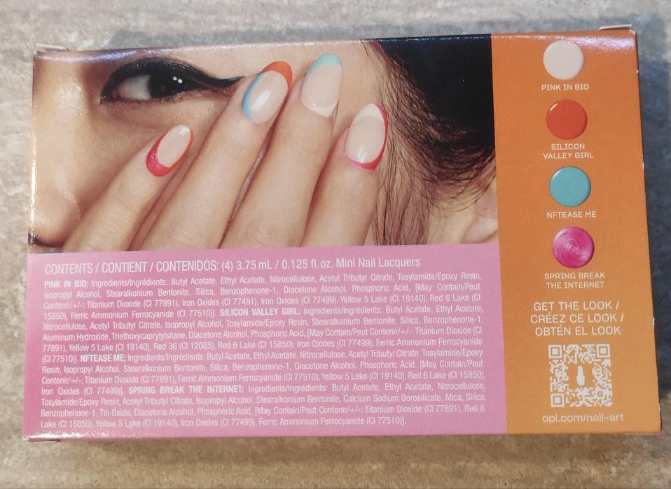 Zestaw OPI lakierów 4 szt. po 3,75 ml.