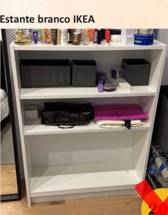 Estante branco IKEA