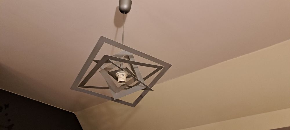 Lampa sufitowa szara