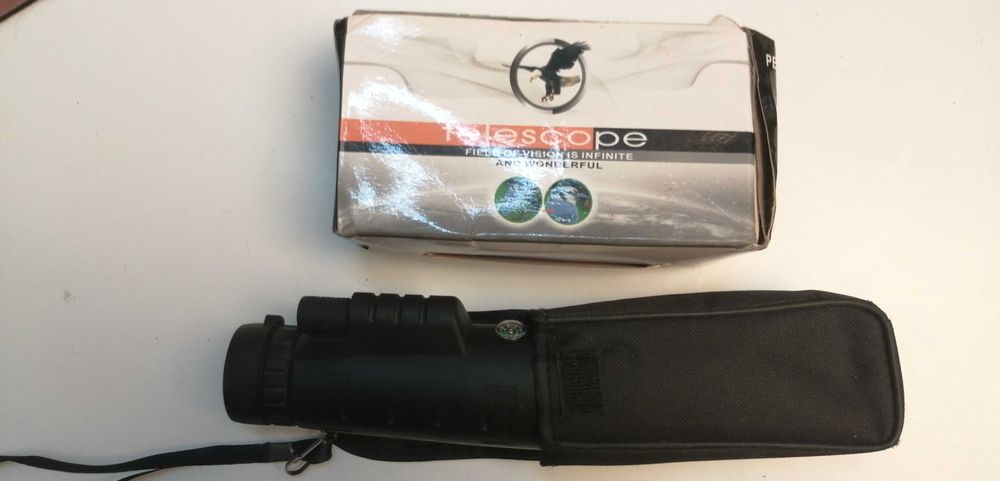 Telescópio de bolso.