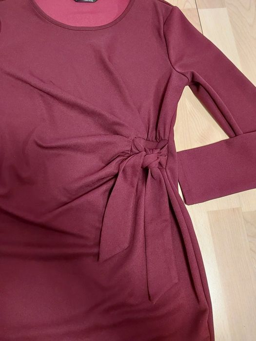 Piękna sukienka elegancka r 38 40 M L wyjsciowa bordo
