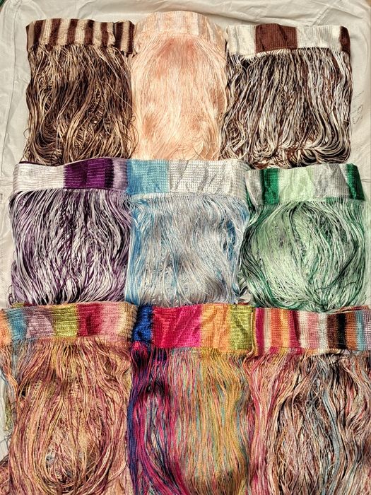 Шторы Нити Радуга без люрекса  - склад г.Киев.