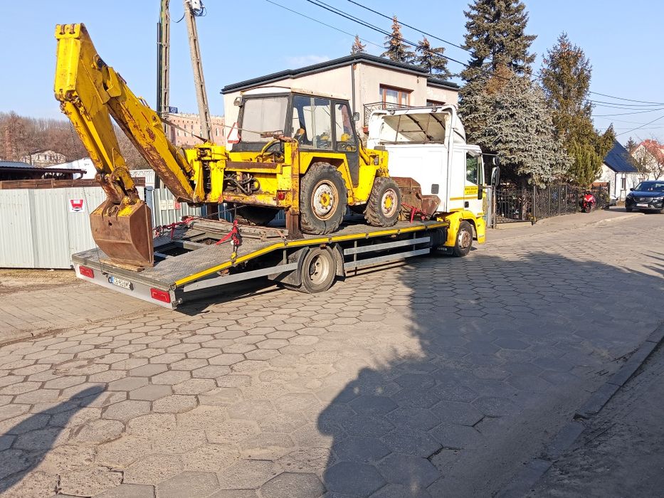 Transport Toruń laweta  niskopodwozie