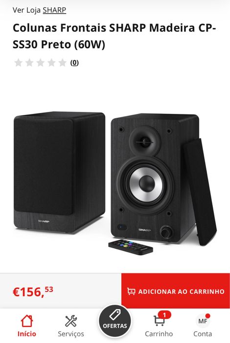 Colunas Monitoras Sharp CP-SS30