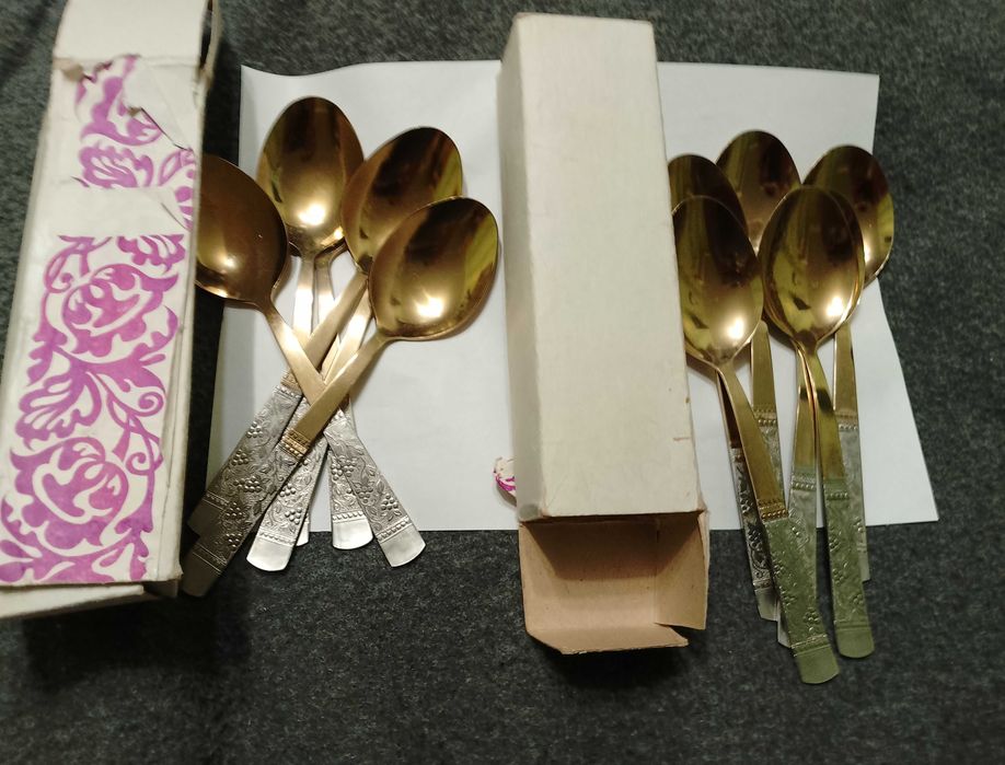 Советские столовые позолоченные ложки