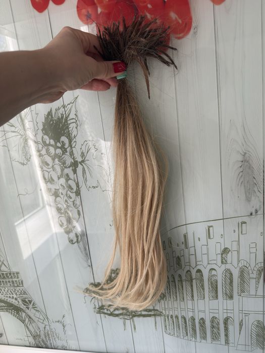 Натуральне словʼянське  волосся світле