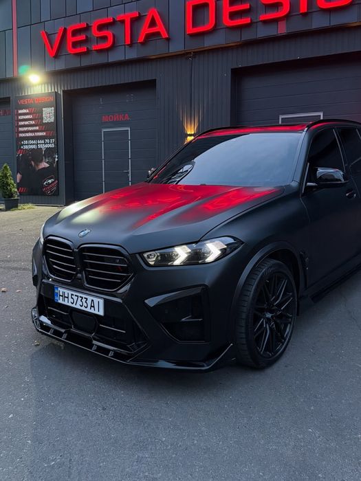 Обвес, накладки для BMW Х5М F95 LCI, Х6М F96, X5 G05 G06 губа, спойлер