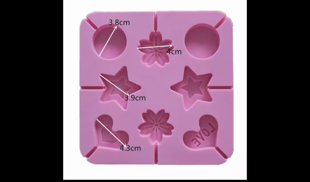 Zestaw silikonowych foremek do cukierków