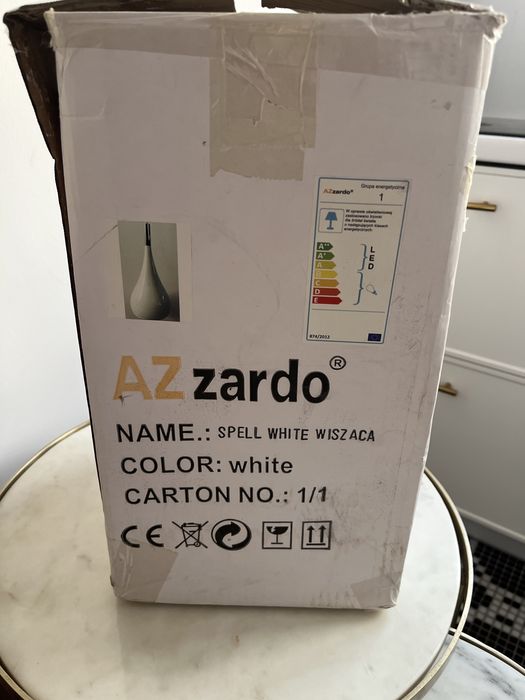 Lampa wisząca Azzardo, biała, Nowa